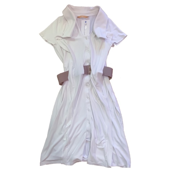 Gender Bias Dresses & Skirts - White Belted Midi Dress